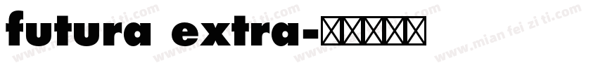 futura extra字体转换